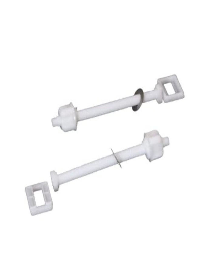KINIK Soft Closing Long Hinges for Plastic Toilet Seat Cover | 45mm Durable Bathroom Fitting | Smooth & Quiet Close, Easy Installation - Image 1